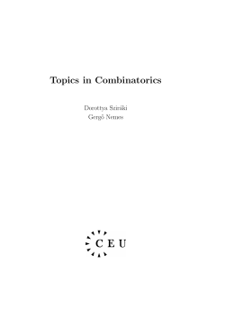 Topics in Combinatorics, 2013.