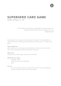 superhero card game