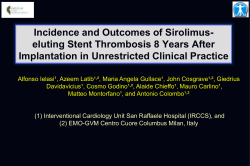 Incidence and Outcomes of Sirolimus
