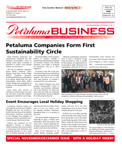 November/December - Petaluma Chamber of Commerce