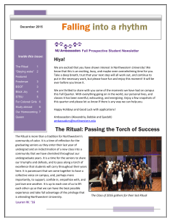 Falling into a rhythm - Undergraduate Admissions