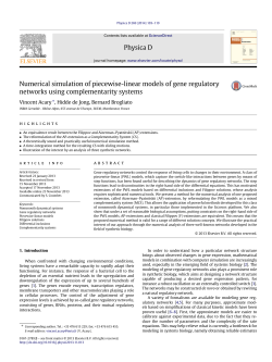 Numerical simulation of piecewise-linear models of gene