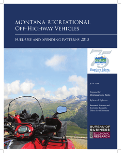 MONTANA RECREATIONAL Off-Highway Vehicles
