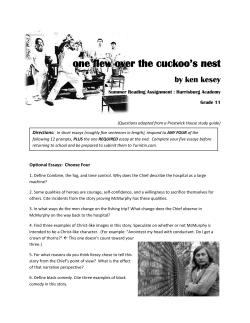 one flew over the cuckoo`s nest