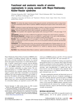 Functional and anatomic results of amnion
