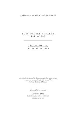 Luis Walter Alvarez - National Academy of Sciences