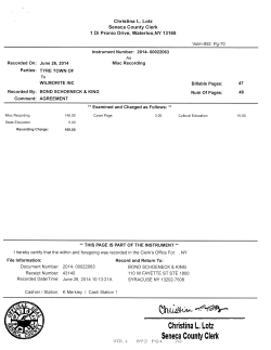 Christina 1. lotz Seneca County clerk