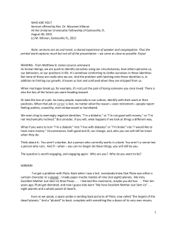 Killoran Who Are You Gvl - sermon