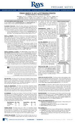 FRIDAY, MARCH 10, 2017 at PITTSBURGH PIRATES