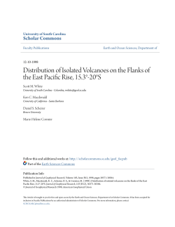Distribution of Isolated Volcanoes on the Flanks of the East Pacific