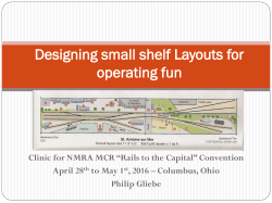 Designing small shelf Layouts for operating fun