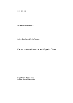 Factor Intensity Reversal and Ergodic Chaos