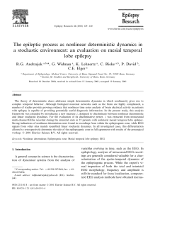The epileptic process as nonlinear deterministic dynamics in a