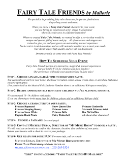 How To Schedule Your Fairy-Tale Friends Event