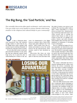 The Big Bang, the `God Particle,` and You