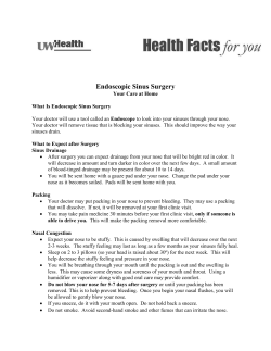Endoscopic Sinus Surgery