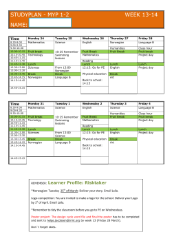 studyplan - myp 1-2 week 13-14 name