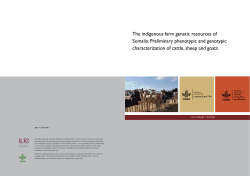 The indigenous farm genetic resources of Somalia - CGSpace