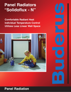 Panel Radiators &ldquo;Solidoflux - N&rdquo;