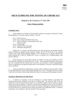 oecd guideline for testing of chemicals