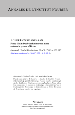 Fatou-Na&iuml;m-Doob limit theorems in the axiomatic system