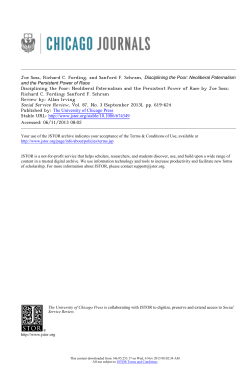 Allan Irving - Social Sciences Faculty Web Pages