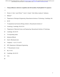 1 Charge influences substrate recognition and self