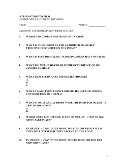 film melies- a trip to the moon, reading