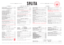 Solita Menu November 2015