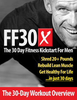 The 30 Day Workout Overview