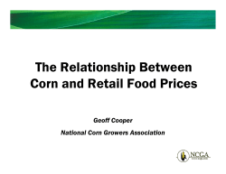 The Relationship Between Corn and Retail Food Prices