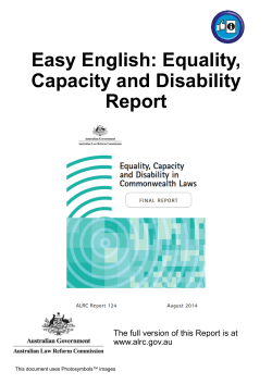 Easy English - Australian Law Reform Commission