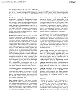 Lunar and Planetary Science XXXII (2001)