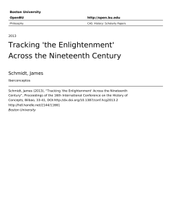 Tracking `the Enlightenment` Across the Nineteenth Century