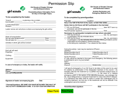 Parent Permission form [11X8] - Girl Scouts of Greater Chicago and