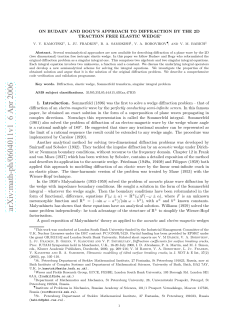 On Budaev and Bogy`s approach to diffraction by the 2D traction free