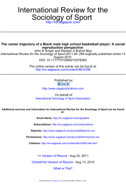 The career trajectory of a Black male high school basketball