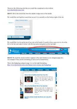 These are the following jobs that we would like