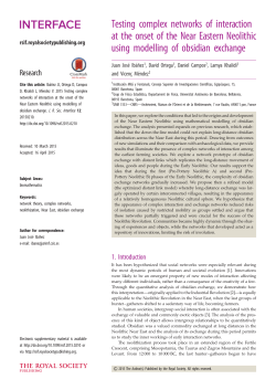 Testing complex networks of interaction at the onset of the Near