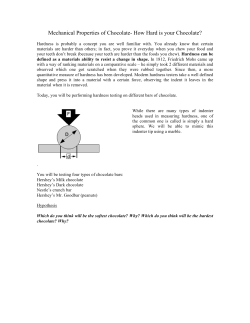 Mechanical Properties of Chocolate