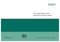 An In-depth Study of Work- related Road Traffic Accidents