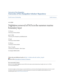 Nighttime removal of NOx in the summer marine boundary layer