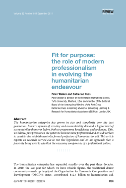Fit for purpose: the role of modern professionalism in