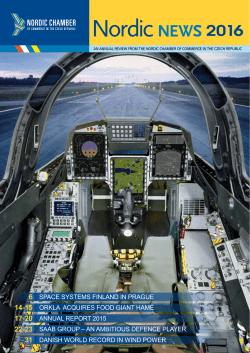 annual report 2015 - Nordic chamber of commerce in Czech republic