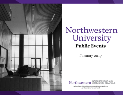 January 2017 - Northwestern University