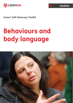 Behaviours and body language
