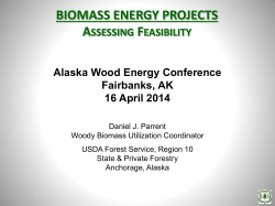 biomass energy projects - University of Alaska Fairbanks