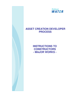 major works - Sydney Water