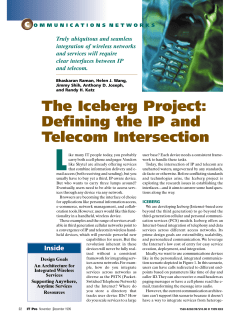 The Iceberg Project - People @ EECS at UC Berkeley