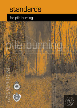 Standards for Pile Burning